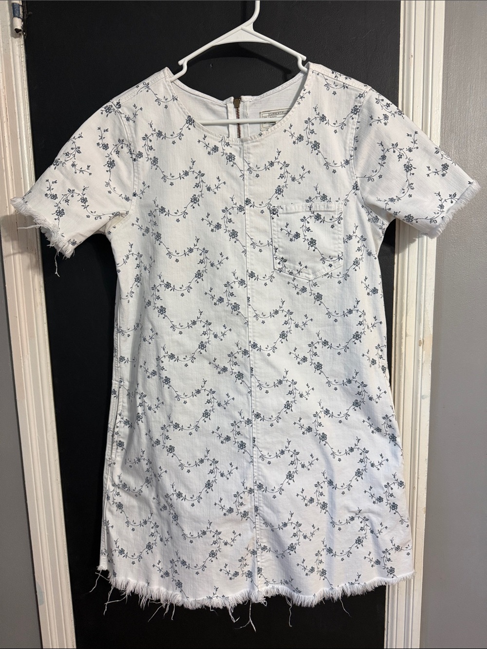 Current/Elliott The Fray Edge Shift Dress Sugar Viney Floral Size: 3 (10)